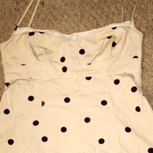 JCREW Polkadot spaghetti strap tank